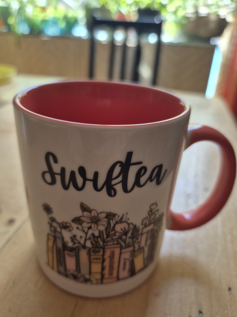 Swifteа Ceramic Coffee Mug - Orange Interior & Handle